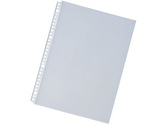 リヒトラブ クリヤーポケット厚口(エコノミーパック) A4タテ 30穴 200枚 1箱(ご注文単位1箱)【直送品】