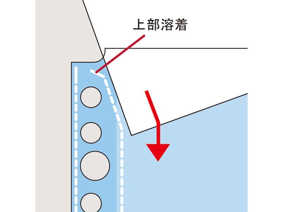 リヒトラブ クリヤーポケット厚口(エコノミーパック) A4タテ 30穴 200枚 1箱(ご注文単位1箱)【直送品】
