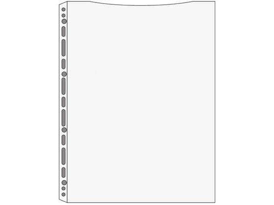 コクヨ クリヤーブック替紙ウェーブカットポケット A4タテ 30穴 黄 200枚 1箱(ご注文単位1箱)【直送品】