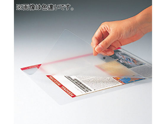 キングジム Lホルダー A4タテ 2穴 空 5枚 730ソラ 1パック(ご注文単位1パック)【直送品】