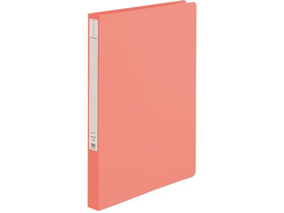 リヒトラブ パンチレスファイルHEAVYDUTY A4タテ 背幅25mm 桃 1冊（ご注文単位1冊)【直送品】