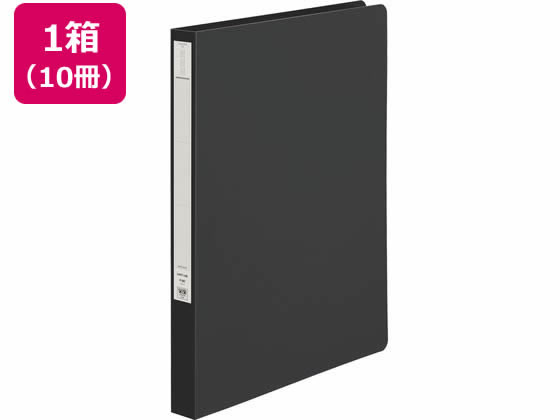 リヒトラブ パンチレスファイルHEAVYDUTY A4タテ 背幅25mm 黒 10冊 1箱（ご注文単位1箱)【直送品】