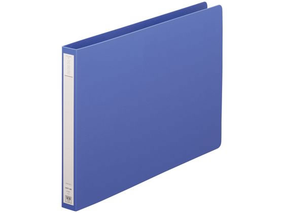 リヒトラブ パンチレスファイルHEAVYDUTY A4ヨコ 背幅25mm 藍 1冊（ご注文単位1冊)【直送品】