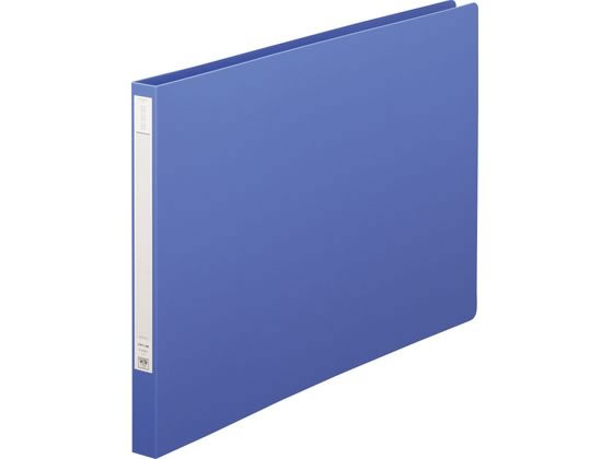 リヒトラブ パンチレスファイルHEAVYDUTY A3ヨコ 背幅25mm 藍 1冊（ご注文単位1冊)【直送品】