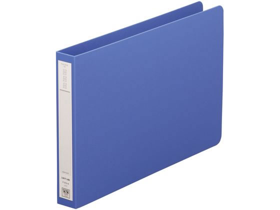 リヒトラブ パンチレスファイルHEAVYDUTY A5ヨコ 背幅25mm 藍 1冊（ご注文単位1冊)【直送品】