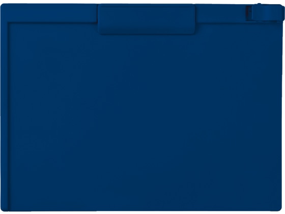 セキセイ クリップボード A4ヨコ 長辺とじ ネイビーブルー 1枚（ご注文単位1枚)【直送品】