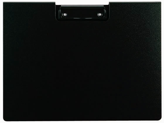 セキセイ クリップファイル発泡美人A4ヨコ 長辺とじ ブラック 1枚（ご注文単位1枚)【直送品】