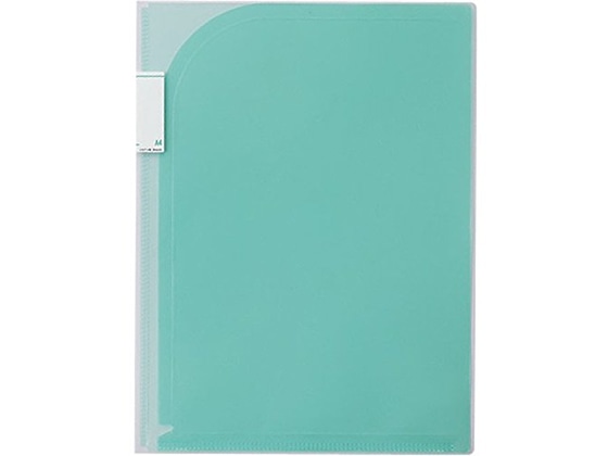 リヒトラブ 2ポケットホルダー A4タテ 緑 F-3410-7 1枚(ご注文単位1枚)【直送品】