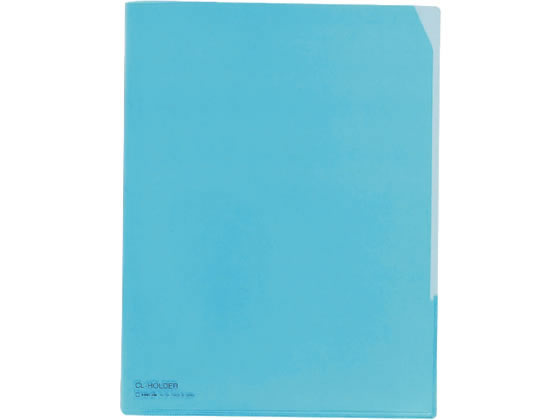 キングジム CLホルダー 734 A4タテ 青 10枚 734アオ 1パック（ご注文単位1パック)【直送品】