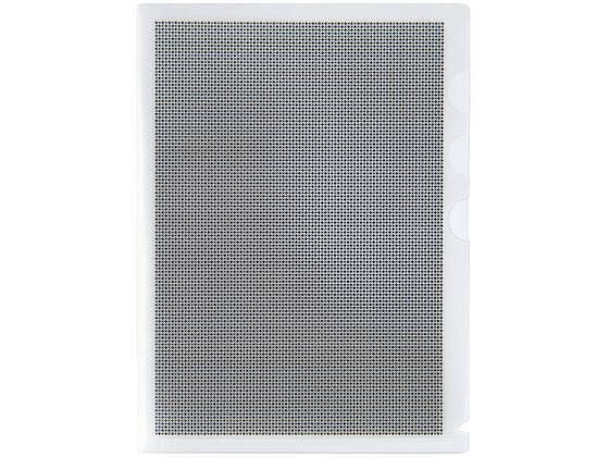 プラス 仕切り付ホルダー カモフラージュ 3ポケット A4 ホワイト 89585 1枚(ご注文単位1枚)【直送品】