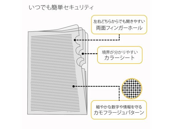 プラス 仕切り付ホルダー カモフラージュ 3ポケット A4 ホワイト 89585 1枚(ご注文単位1枚)【直送品】