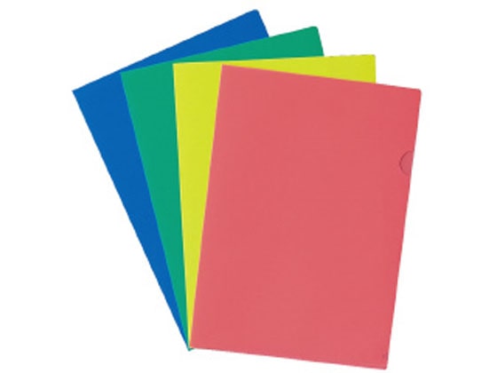 スマートバリュー カラークリアーホルダー A4 ミックス 20枚 D611J-MX 1パック(ご注文単位1パック)【直送品】