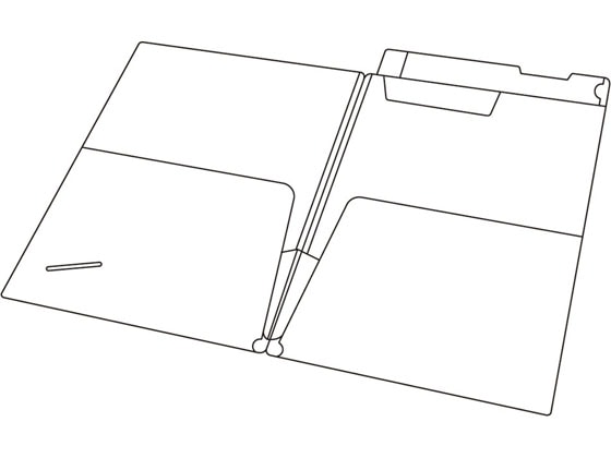 リヒトラブ カルテフォルダー フラップ付ダブル横型A4 100枚 HK2004 1箱(ご注文単位1箱)【直送品】