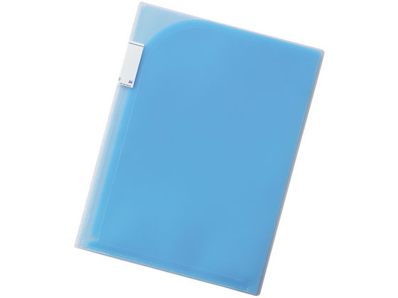 リヒトラブ 6ポケットホルダー A4タテ(A3・2ツ折) 青 F3412-8 1冊(ご注文単位1冊)【直送品】