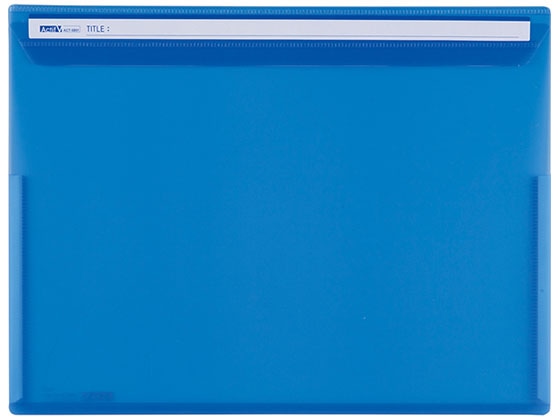 セキセイ アクティフV フリップファイル A4ヨコ コバルトブルー ACT-5901-14 1冊（ご注文単位1冊)【直送品】