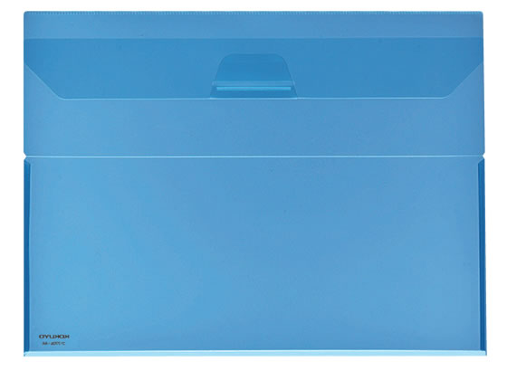 コクヨ クリヤーホルダー(キャリー) A4ヨコ 青 フ-770B 1枚（ご注文単位1枚)【直送品】