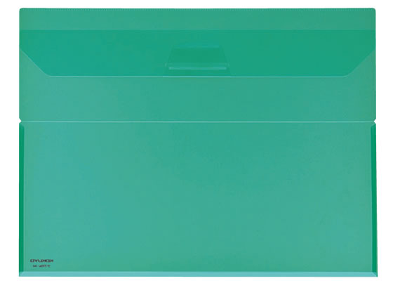コクヨ クリヤーホルダー(キャリー) A4ヨコ 緑 フ-770G 1枚（ご注文単位1枚)【直送品】