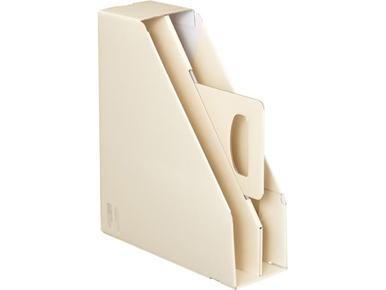 コクヨ ファイルボックス〈KaTaSu〉(スタンドタイプ) A4ヨコ オフホワイト 1個（ご注文単位1個)【直送品】