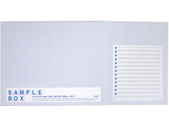 プラス サンプルボックス〈エコノミータイプ〉 A4 背幅200mm ブルー 1個（ご注文単位1個)【直送品】