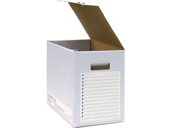 プラス サンプルボックス〈エコノミータイプ〉 A4 背幅200mm ブルー 1個（ご注文単位1個)【直送品】