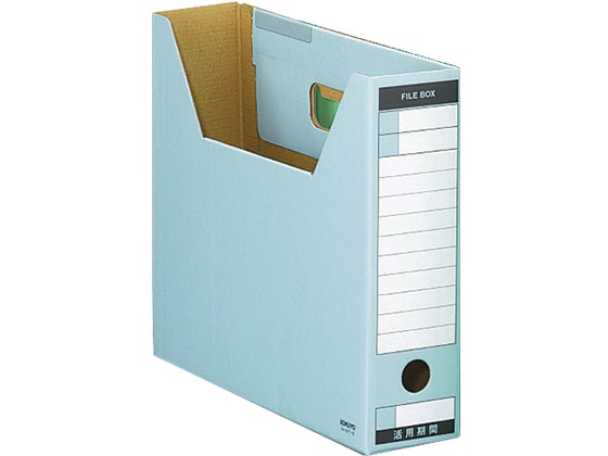 コクヨ ファイルボックス-FS〈Tタイプ〉A4ヨコ 背幅75mm 青 1個(ご注文単位1個)【直送品】