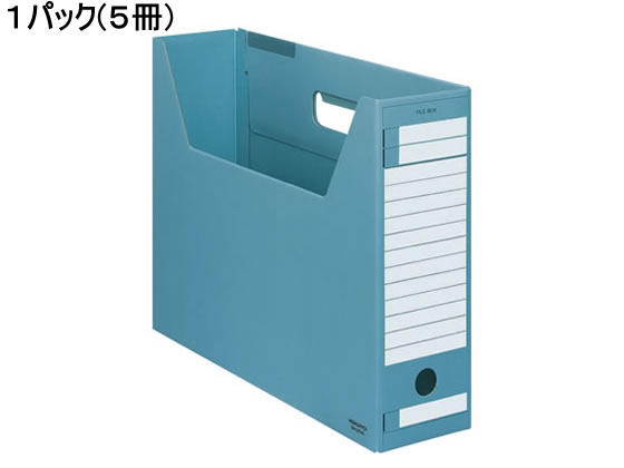 コクヨ ファイルボックス-FS〈Dタイプ〉B4ヨコ 背幅102mm 青 5冊 1パック(ご注文単位1パック)【直送品】
