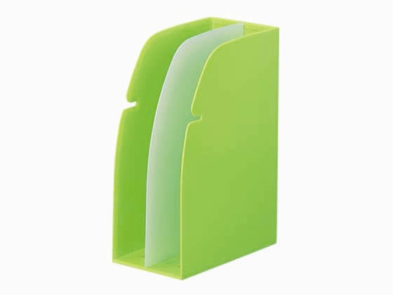 リヒトラブ ホルダースタンド A4 背幅106mm 黄緑 G1630-6 1個(ご注文単位1個)【直送品】