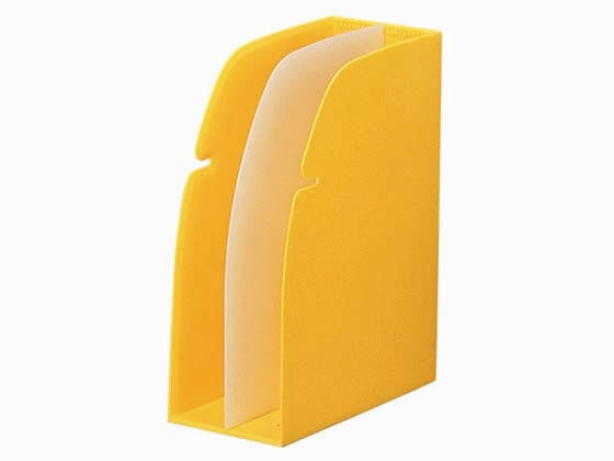 リヒトラブ ホルダースタンド A4 背幅106mm 黄 G1630-5 1個(ご注文単位1個)【直送品】