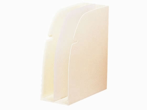 リヒトラブ ホルダースタンド A4 背幅106mm 白 G1630-0 1個(ご注文単位1個)【直送品】