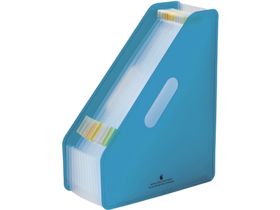 セキセイ セマック ドキュメントスタンド A4タテ 13ポケット ブルー MA320010 1個(ご注文単位1個)【直送品】
