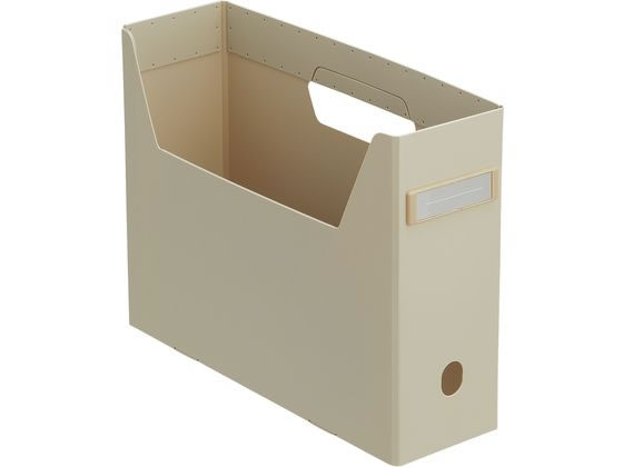 リヒトラブ Roomy ボックスファイル A4 ハイタイプ ベージュ F291-16 1冊(ご注文単位1冊)【直送品】