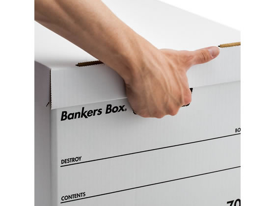 フェローズ バンカーズボックス 703Sボックス A4 黒 3個 1005901 1パック(ご注文単位1パック)【直送品】