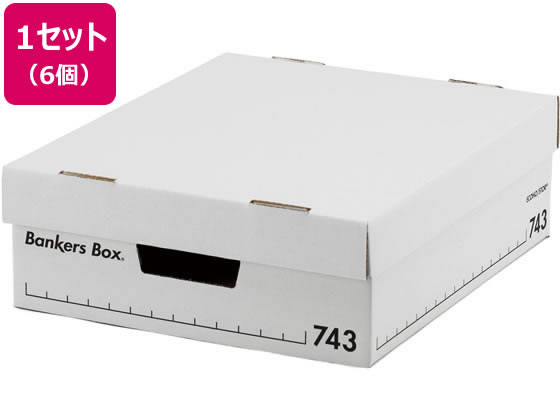 フェローズ バンカーズボックス 743Sボックス 6枚入 1007801 1パック（ご注文単位1パック)【直送品】