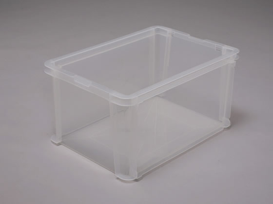 アイリスオーヤマ ファイルコンテナ A4ワイド クリア FRC40(209578) 1個(ご注文単位1個)【直送品】