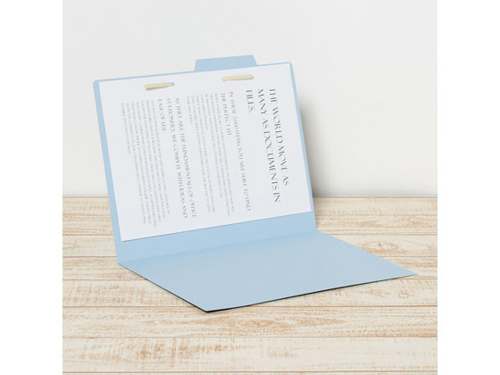 プラス 個別フォルダー A4ヨコ ロイヤルブルー 10枚 87061 1パック(ご注文単位1パック)【直送品】