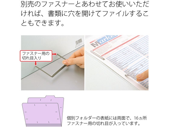 プラス 個別フォルダー A4ヨコ バイオレット 10枚 87062 1パック(ご注文単位1パック)【直送品】