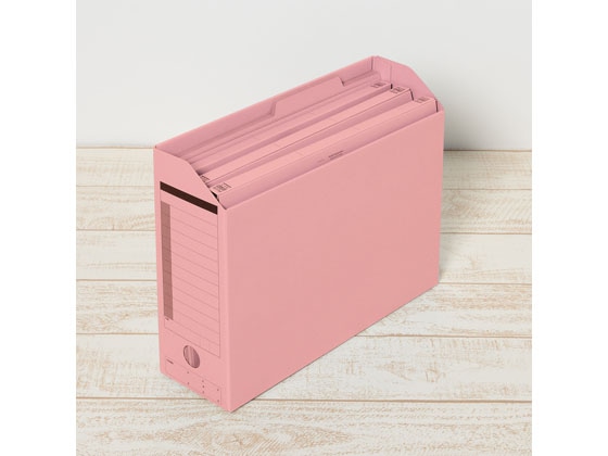 プラス 個別フォルダー A4ヨコ ピンク 10枚 87098 1パック（ご注文単位1パック)【直送品】
