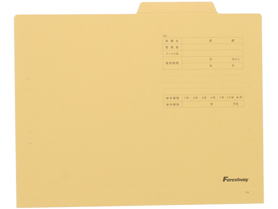 Forestway 個別フォルダー A4 クリーム 100枚 FRW-741114 1箱(ご注文単位1箱)【直送品】