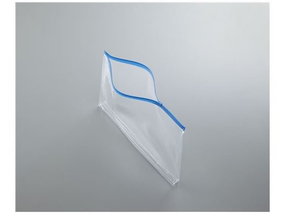 コクヨ カラーソフトクリヤーケースC〈マチ付き〉 B4 青 クケ-324B 1枚(ご注文単位1枚)【直送品】