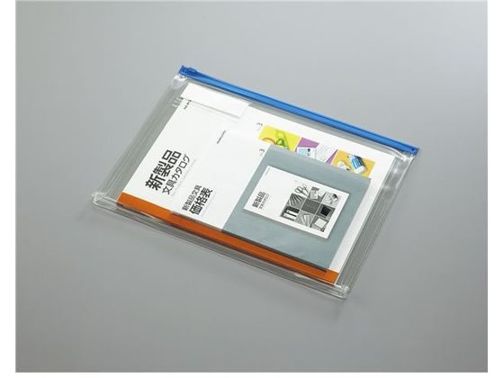 コクヨ カラーソフトクリヤーケースC〈マチ付き〉 B4 青 クケ-324B 1枚(ご注文単位1枚)【直送品】