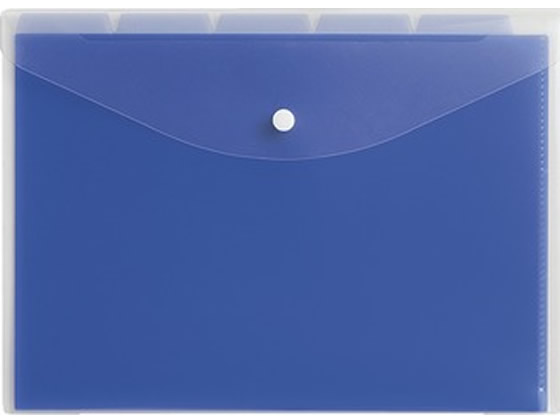 コクヨ ホルダーインケース〈K2〉A4 5山仕切り付 青 K2フ-7705B 1冊(ご注文単位1冊)【直送品】