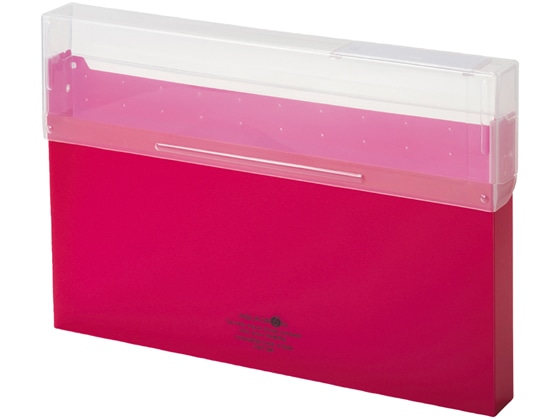 リヒトラブ AQUA DROPs コングレスケース A4 300枚収容 赤 1冊(ご注文単位1冊)【直送品】