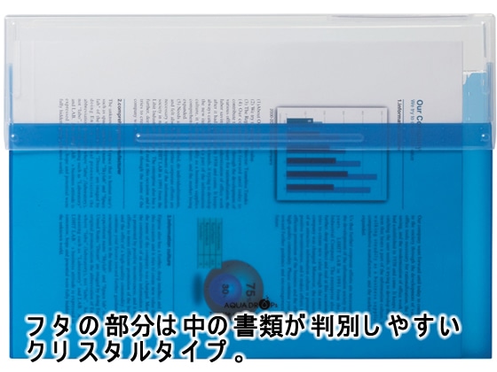 リヒトラブ AQUA DROPs コングレスケース A4 300枚収容 赤 1冊(ご注文単位1冊)【直送品】