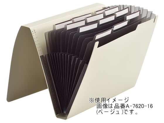 リヒトラブ SMART FIT ドキュメントファイル A4 12仕切 オレンジ 1冊（ご注文単位1冊)【直送品】