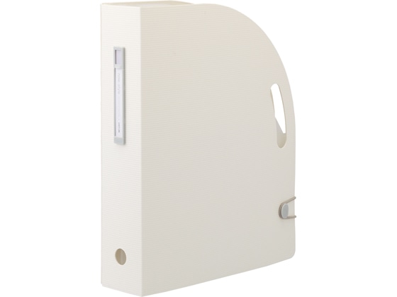 リヒトラブ noie-style ドキュメントボックス A4タテ ホワイト 1冊(ご注文単位1冊)【直送品】