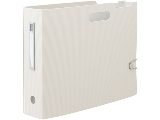 リヒトラブ noie-style ドキュメントボックス A4ヨコ ホワイト 1冊(ご注文単位1冊)【直送品】