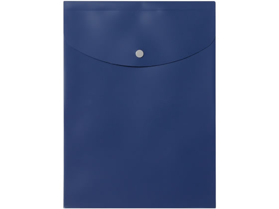 プラス シンプルワーク ポケット付エンベロープ(マチ付き)A4タテ ブルー 1枚(ご注文単位1枚)【直送品】