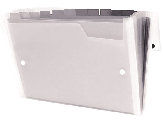 ビュートン Gra-De ドキュメントファイル A4 13ポケット ブラック 1冊(ご注文単位1冊)【直送品】