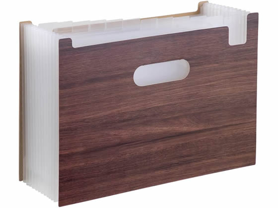 セキセイ WOODSSTYLE ドキュメントスタンド A4ヨコ ダークブラウン 1冊(ご注文単位1冊)【直送品】
