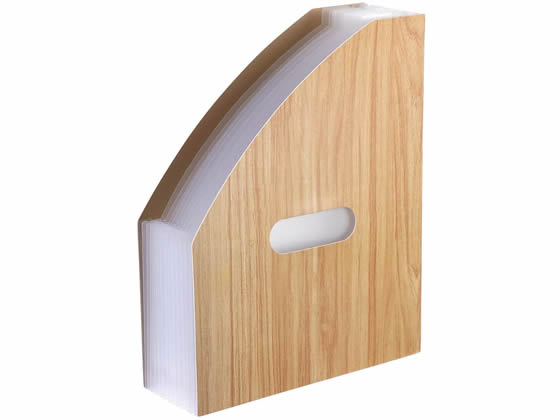 セキセイ WOODSSTYLE ドキュメントスタンド A4タテ ブラウン 1冊(ご注文単位1冊)【直送品】